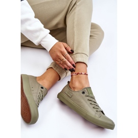 Sneakers basse classiche da donna Big Star LL274028 Verde 1