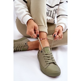 Sneakers basse classiche da donna Big Star LL274028 Verde 2