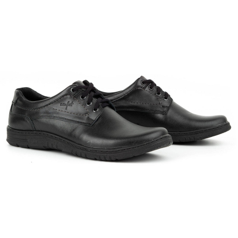 KOMODO Scarpe casual da uomo in pelle 921K nere nero 2