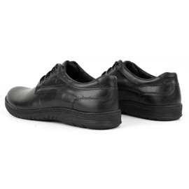 KOMODO Scarpe casual da uomo in pelle 921K nere nero 4