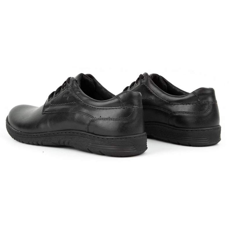 KOMODO Scarpe casual da uomo in pelle 921K nere nero 4
