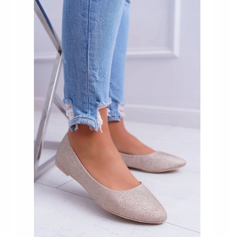 PS1 Ballerine da donna Glitter Golden Fifi d'oro 3