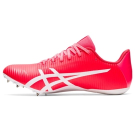 Scarpe chiodate Asics Hypersprint 8 sprint 1093A197 702 rosa rosa 1