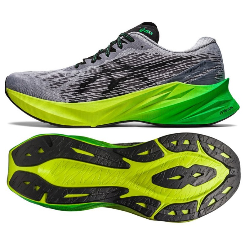 Scarpe da corsa Asics Novablast 3 M 1011B458 021 grigio 1