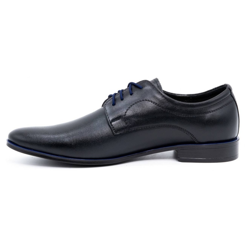 Olivier Scarpe da uomo in pelle da cerimonia 277 nere con blu nero 1