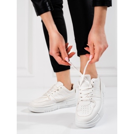 SHELOVET Scarpe sportive da donna bianca 1