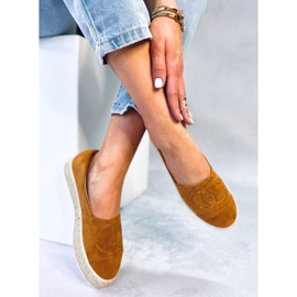 Espadrillas Chanelkikikiki Wela color cammello marrone 1