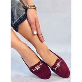 Mocassini da donna Chloe Wine rosso 1