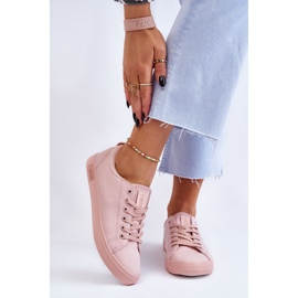 Sneakers basse lisce da donna Big Star LL274059 rosa 2