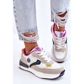 Sneakers Sportive da Donna Big Star KK274099 Bianche e Beige bianco 1