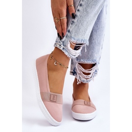 Sneakers senza lacci da donna Big Star LL274202 Nude rosa 2