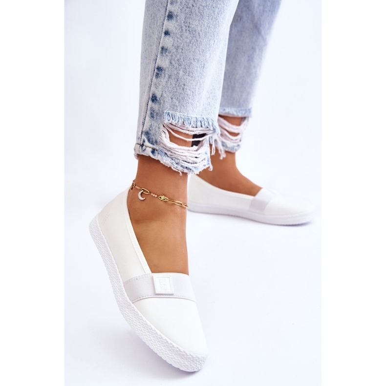 Sneakers senza lacci da donna Big Star LL274201 Bianche bianca 2