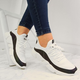 Scarpe sportive da donna bianco petrolio Big Star FF274A052 1
