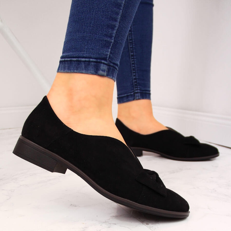 Scarpe da donna con fiocco nero Jezzi 2