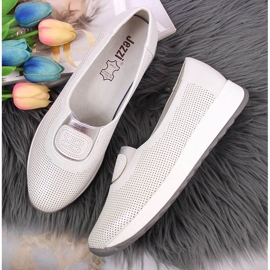 Slip-on argento Jezzi con fascia elastica sul plateau 2