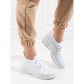 Scarpe sportive in tessuto bianco Shelovet 1