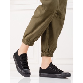 Classiche sneakers da donna nere nero 1