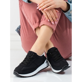 Scarpe sportive leggere da donna nere Shelovet nero 1