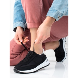 Scarpe sportive leggere da donna nere Shelovet nero 2