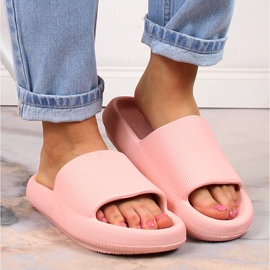 Pantofole da donna rosa sulla piattaforma Vinceza 48801 8