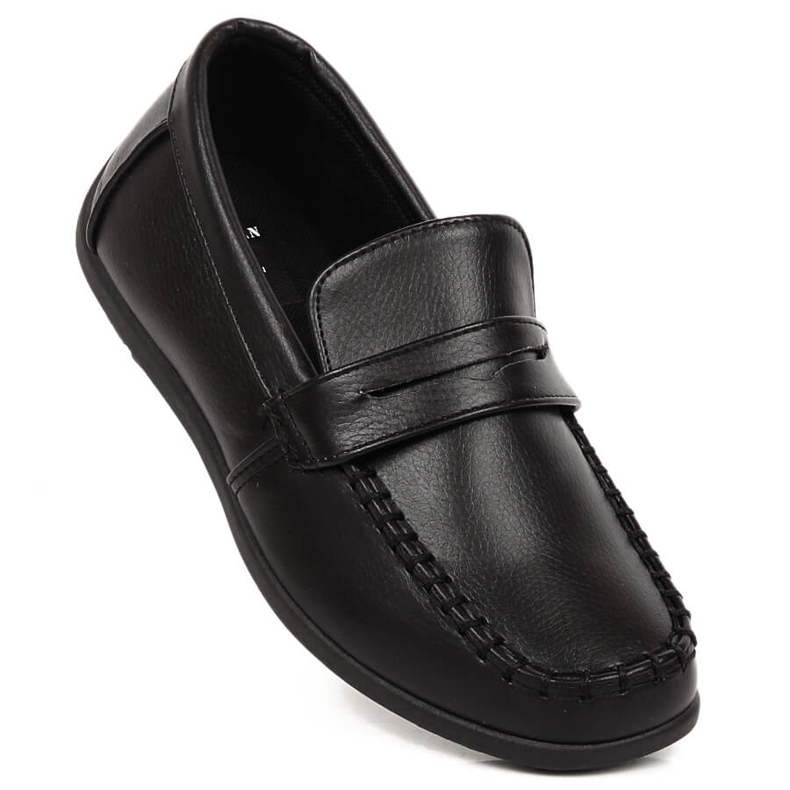 Mocassini neri da bambino American Club 53/23 nero 1