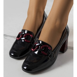BM Décolleté Teresa laccate nere nero 1