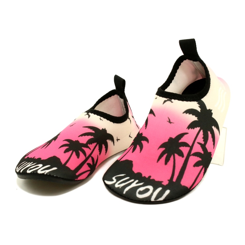 Scarpe da acqua ProWater in neoprene rosa-nero 2