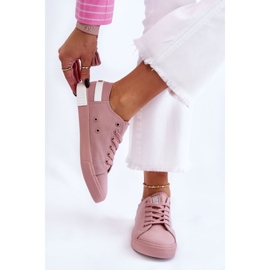 Sneakers basse da donna Big Star LL274040 Rosa bianca 1
