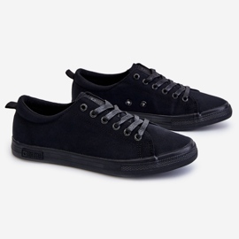 Sneakers basse lisce da donna Big Star LL274057 nere nero 2