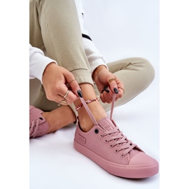 Sneakers basse classiche da donna Big Star LL274027 Rosa 2