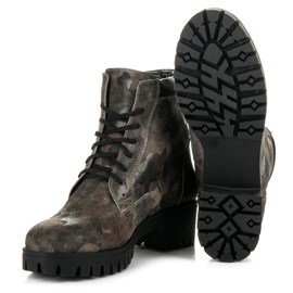 Vinceza Stivali stringati con protezione verde 1