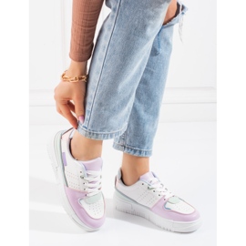 Sneakers da donna Shelovet pastello bianco multicolore 2