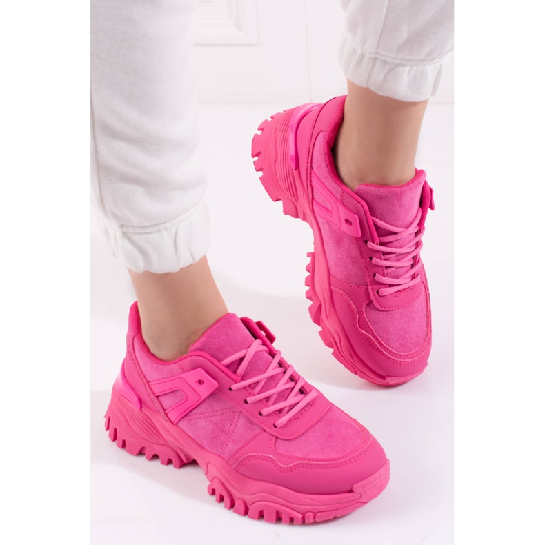 Sneakers da donna fucsia Shelovet rosa 2