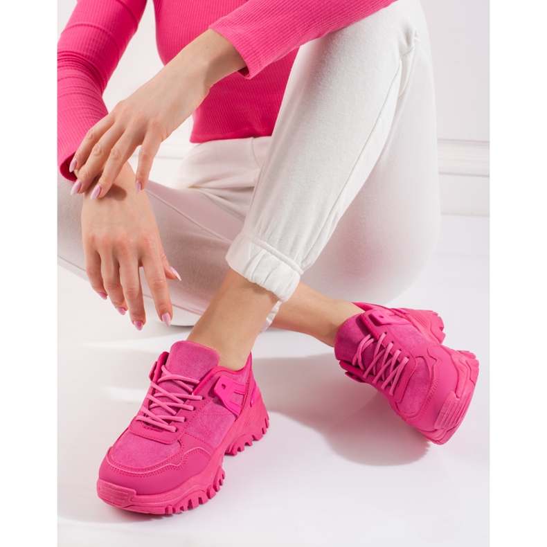 Sneakers da donna fucsia Shelovet rosa 1