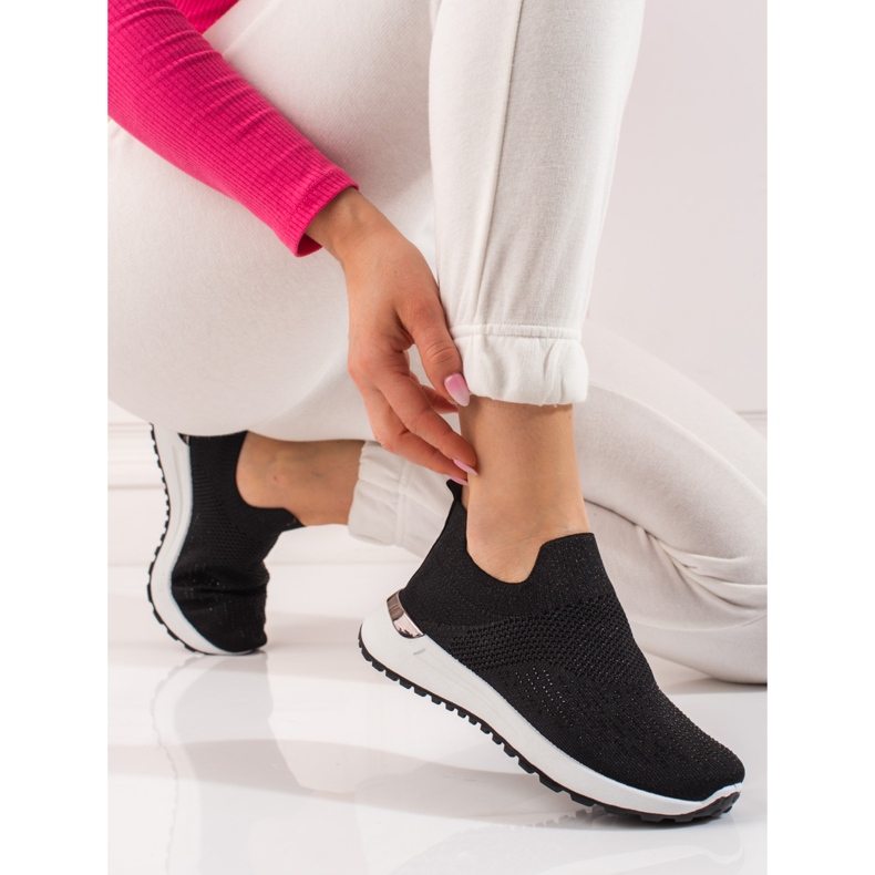 SHELOVET Scarpe sportive da donna con calzino nero 2