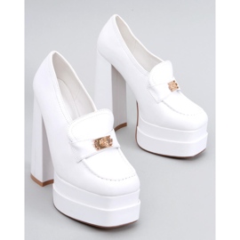 PA1 Mocassini tacco alto Ambra White bianco 1
