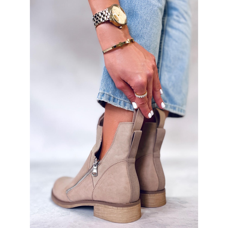 PA1 Stivali con taglio primaverile di Franco Beige 1