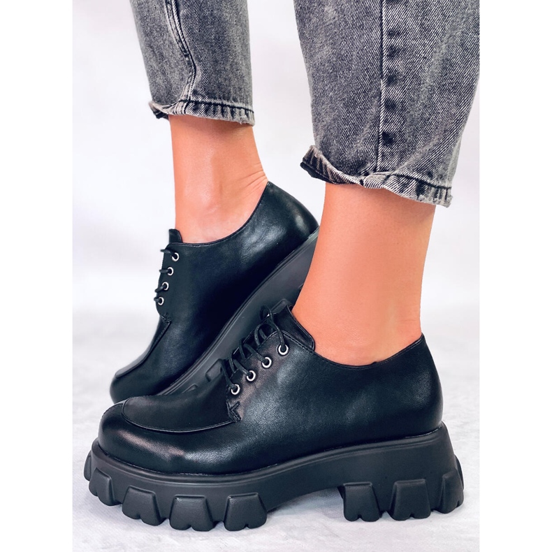 PA1 Mocassini con plateau Piano Black nero 1
