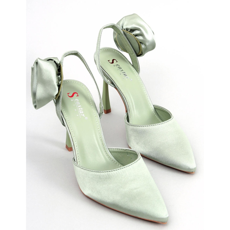 Seastar Spille in raso con fiore Flores Green verde 1