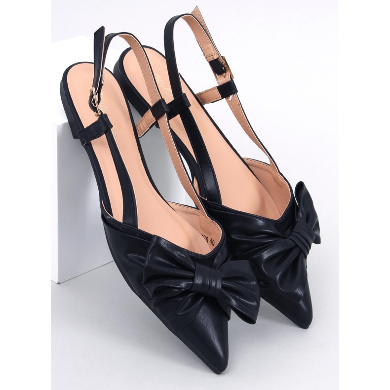 PA1 Ballerine tacco aperto Cotta Black nero 1