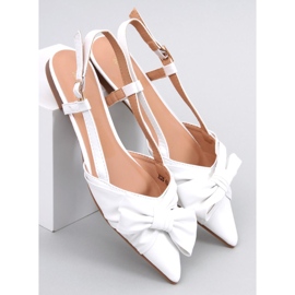 PA1 Ballerine tacco aperto Cotta White bianco 1
