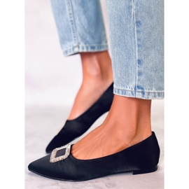 PA1 Eleganti ballerine con pietre Lorella Black nero 1