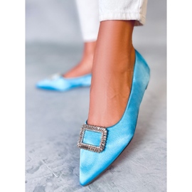 PA1 Eleganti ballerine con pietre Lorella Blue 1