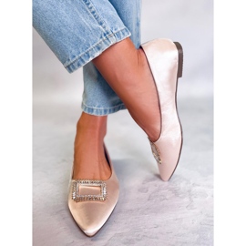 PA1 Eleganti ballerine con pietre Lorella Beige 2