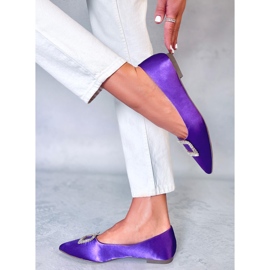 PA1 Eleganti ballerine con pietre Lorella Purple viola 2