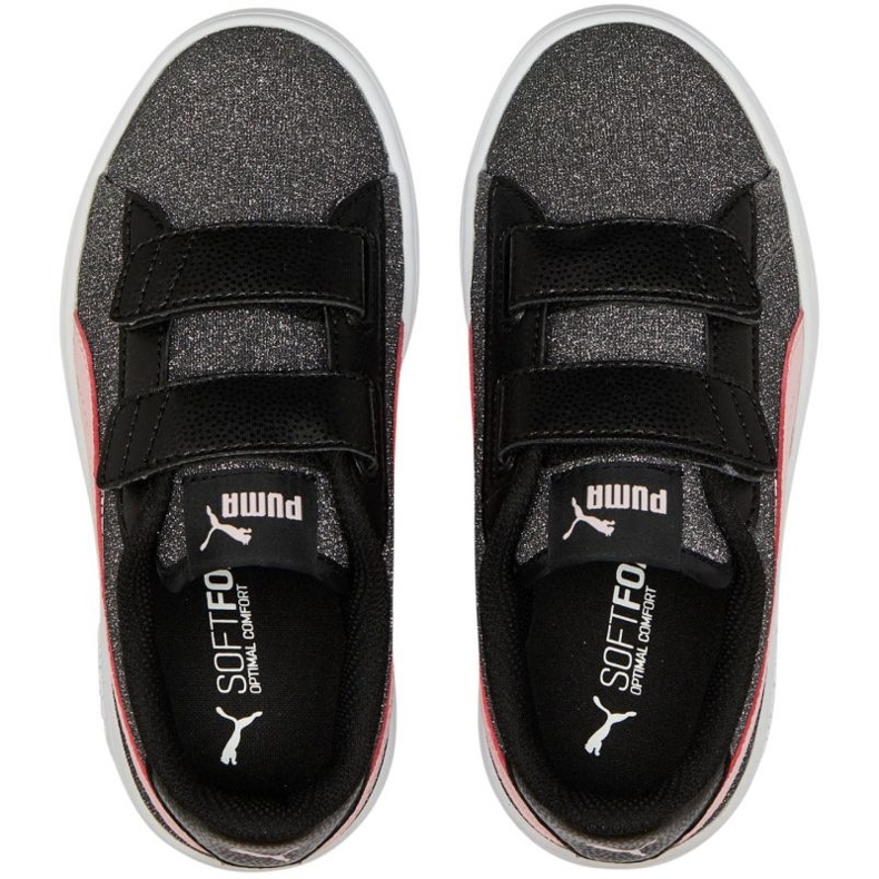 Scarpe Puma Smash v2 Glitz Glam V Ps Jr 367378 30 nero 1