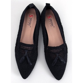 Monti Ballerine nere traforate nero 1