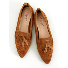Ballerine traforate Monti Camel marrone 1
