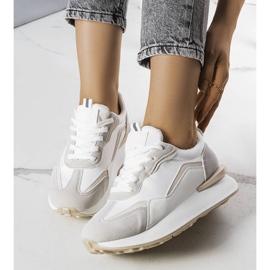 BM Sneakers grigie sulla piattaforma Ada beige 1