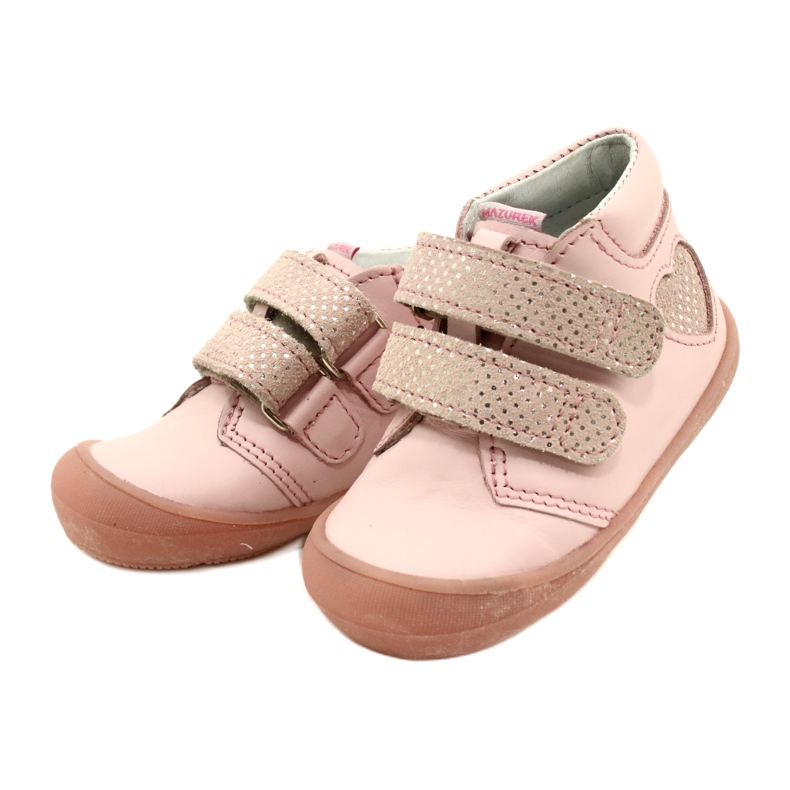 Stivali Velcro Mazurek 1341 Pink Glitter Heart rosa 2